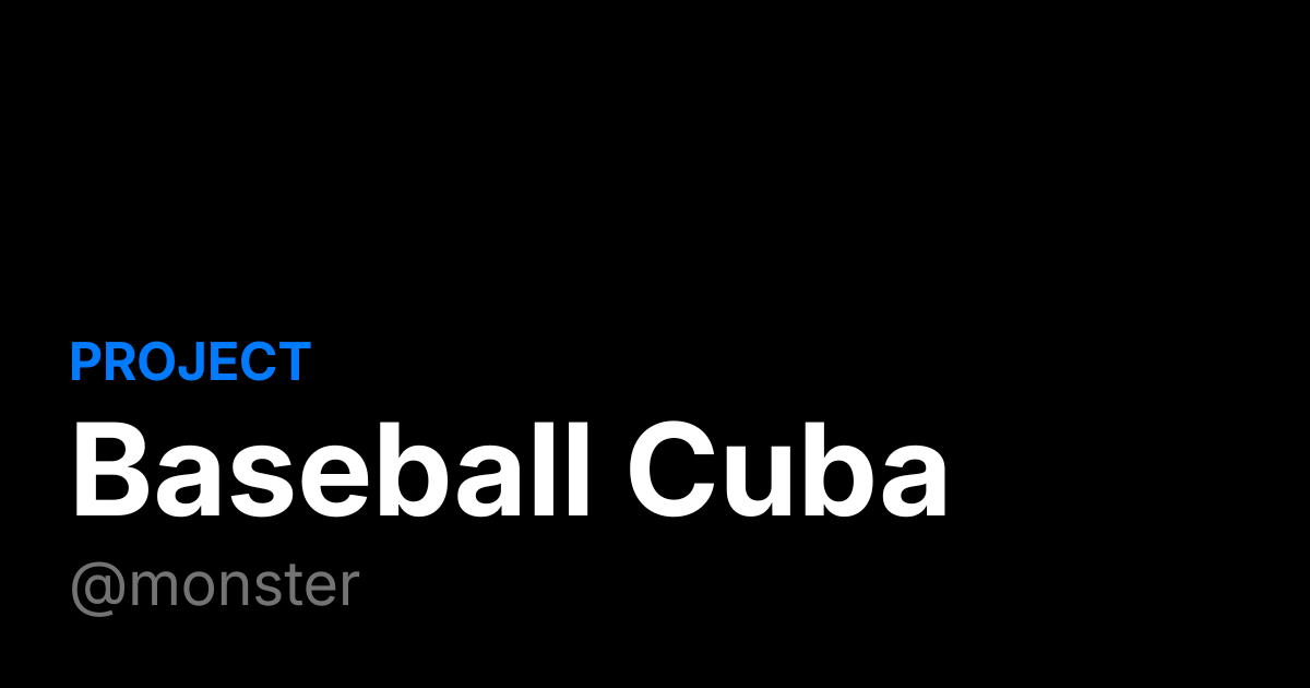 Baseball Cuba App Screenshot