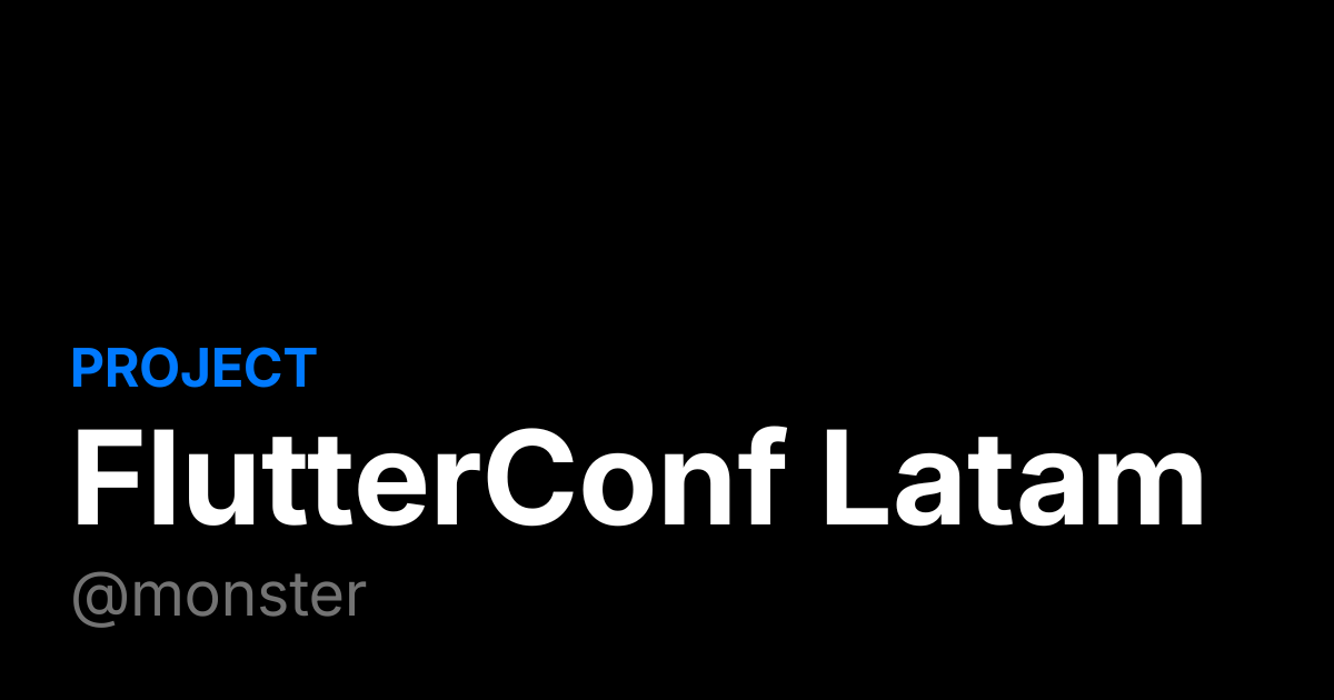 FlutterConf Latam App Screenshot