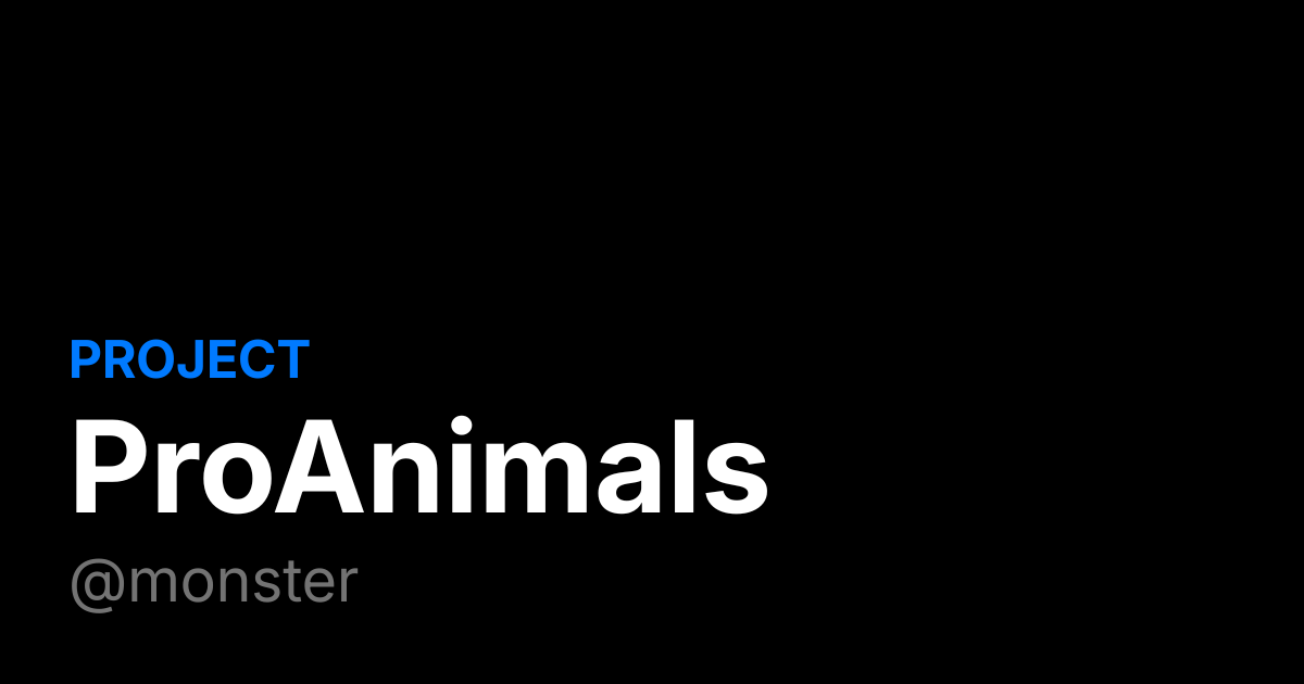 ProAnimals App Screenshot